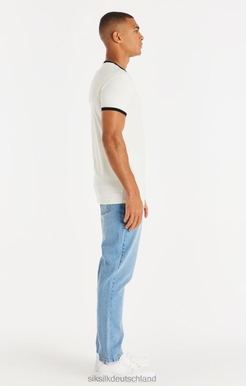 SikSilk Blauer, gerade geschnittener Denim Männer 680DH548 Bekleidung