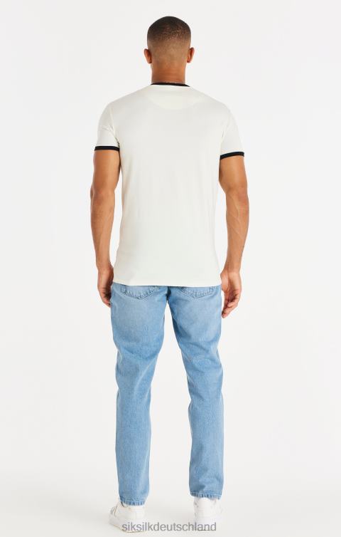 SikSilk Blauer, gerade geschnittener Denim Männer 680DH548 Bekleidung