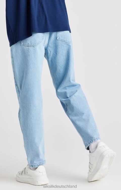 SikSilk Hellblaue Basic-Karottenjeans Männer 680DH544 Bekleidung