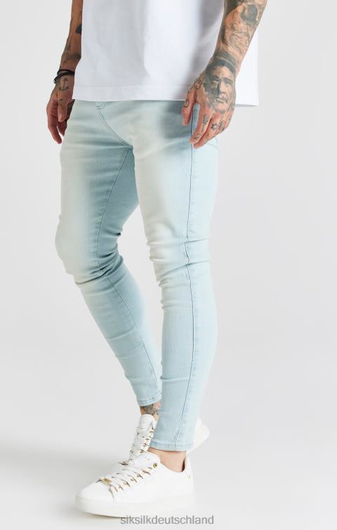 SikSilk Hellblaue Essential-Röhrenjeans Männer 680DH552 Bekleidung