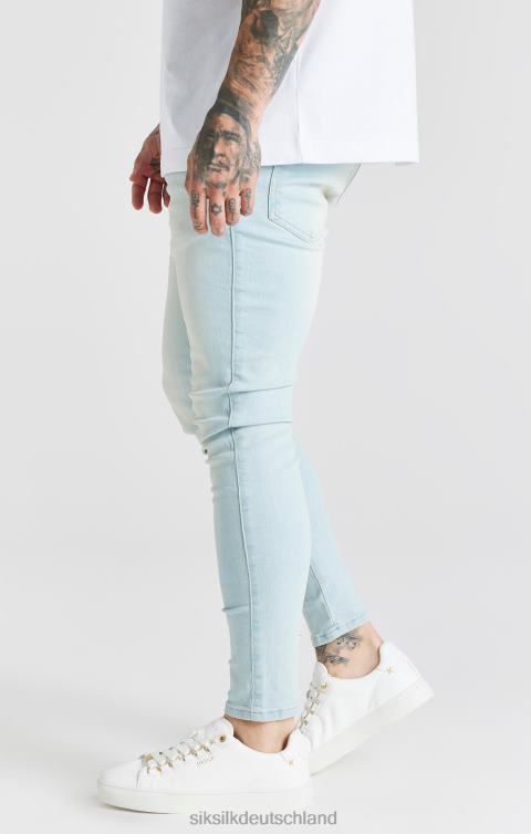 SikSilk Hellblaue Essential-Röhrenjeans Männer 680DH552 Bekleidung