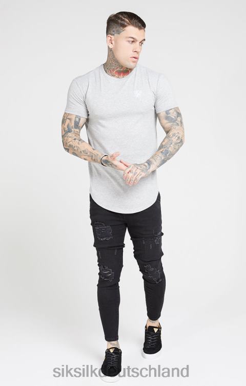 SikSilk Schwarz gewaschene, essentielle Skinny-Jeans im Distressed-Look Männer 680DH554 Bekleidung