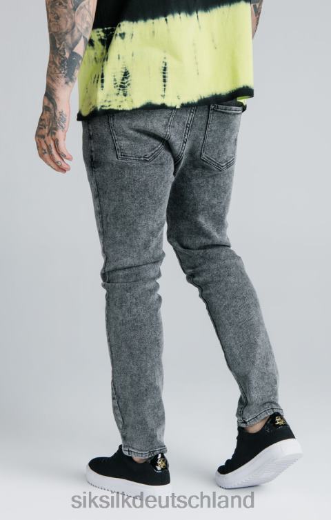 SikSilk x Steve Aoki schwarze, locker sitzende Jeans Männer 680DH561 Bekleidung