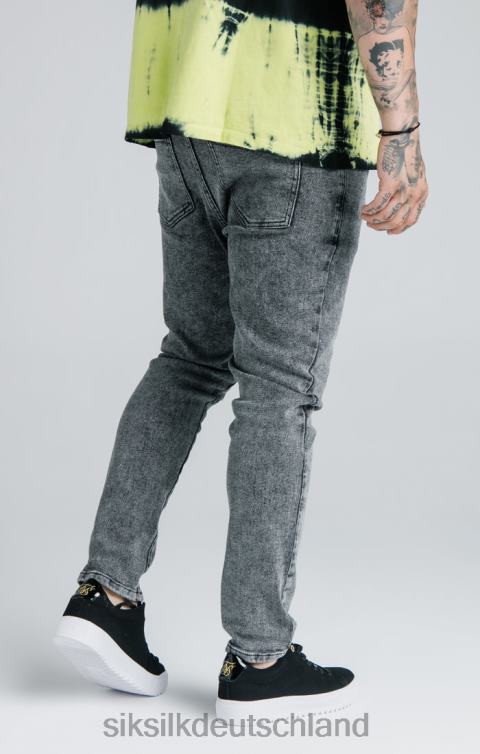 SikSilk x Steve Aoki schwarze, locker sitzende Jeans Männer 680DH561 Bekleidung