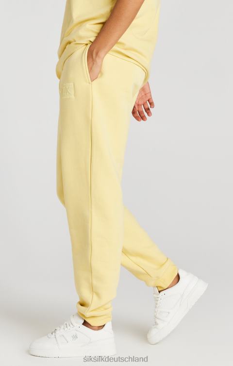 SikSilk Gelbe, locker sitzende Jogginghose mit Bündchen Männer 680DH540 Bekleidung