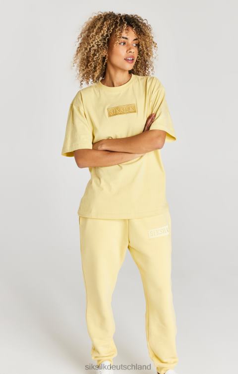 SikSilk Gelbe, locker sitzende Jogginghose mit Bündchen Männer 680DH540 Bekleidung