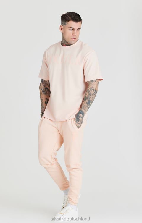 SikSilk Rosa Jogginghose mit entspannter Passform und Bündchen Männer 680DH534 Bekleidung