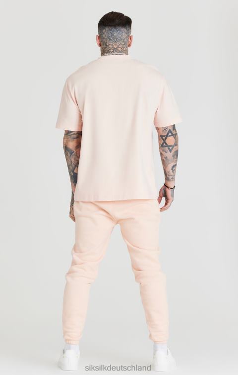 SikSilk Rosa Jogginghose mit entspannter Passform und Bündchen Männer 680DH534 Bekleidung