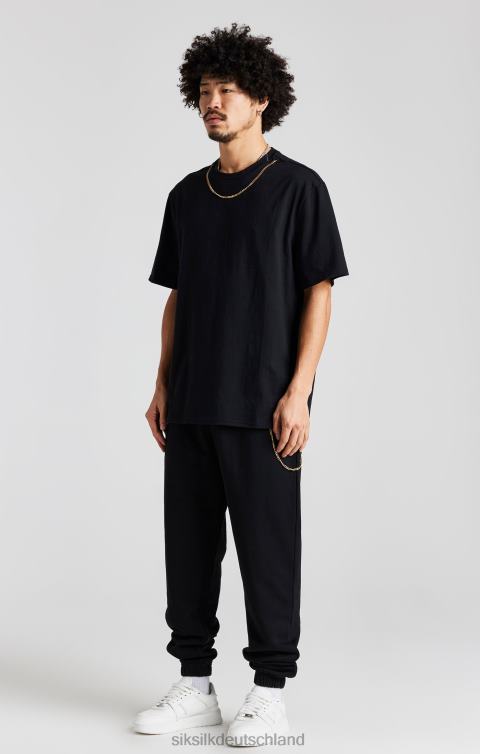 SikSilk schwarzer Kettenjogger Männer 680DH533 Bekleidung