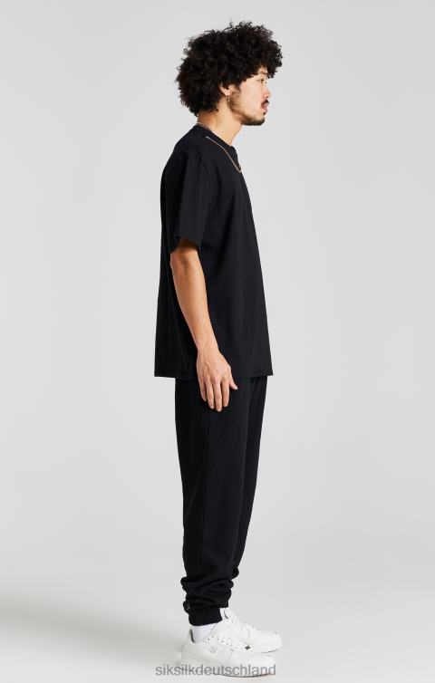 SikSilk schwarzer Kettenjogger Männer 680DH533 Bekleidung