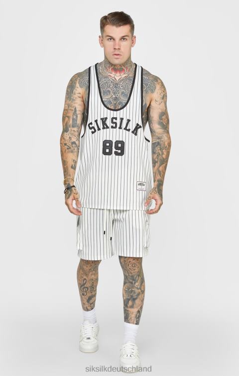 SikSilk Ecru-Jubiläums-Basketball-Cargo-Shorts Männer 680DH568 Bekleidung