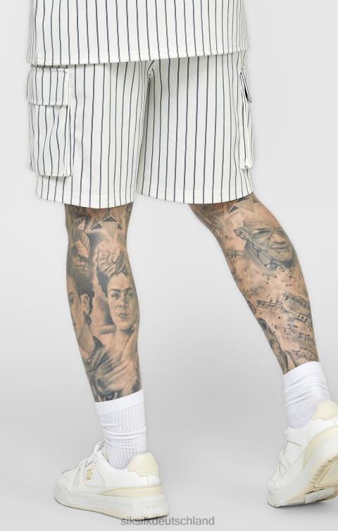 SikSilk Ecru-Jubiläums-Basketball-Cargo-Shorts Männer 680DH568 Bekleidung