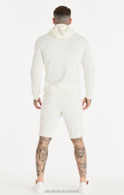 SikSilk Ecru-Ton-Tape-Shorts Männer 680DH566 Bekleidung