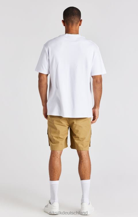 SikSilk Hellbraune Ripstop-Cargoshorts Männer 680DH585 Bekleidung