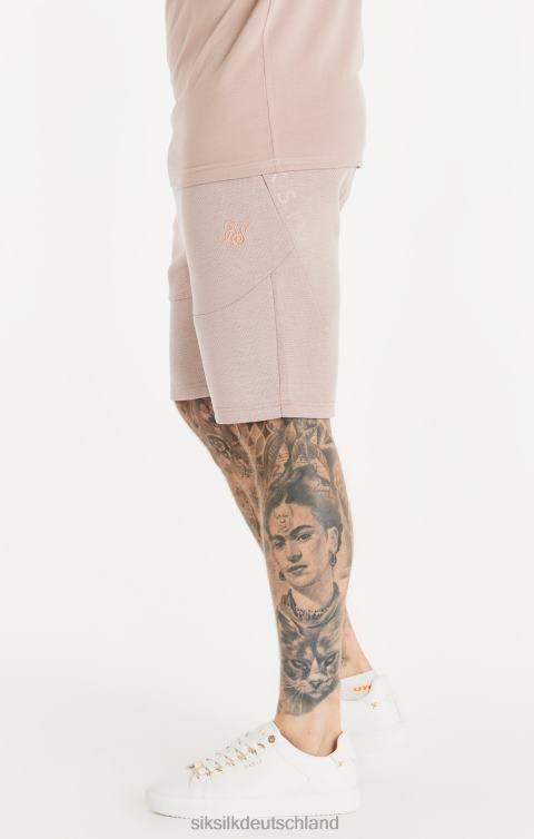 SikSilk Rosa gewaschene, strukturierte Shorts Männer 680DH572 Bekleidung