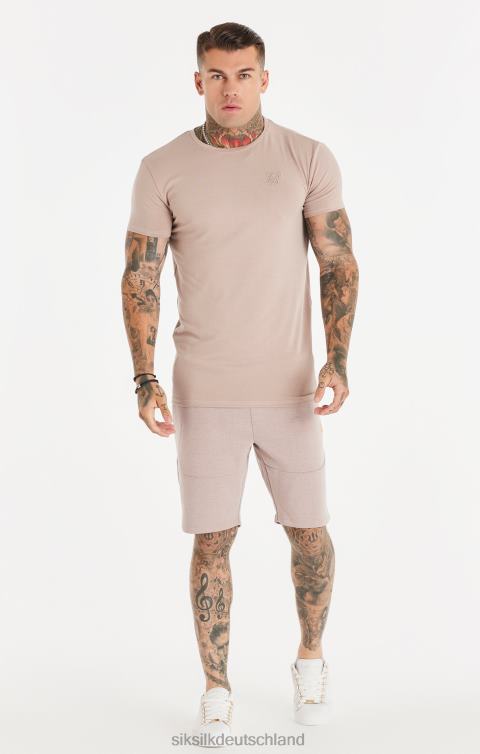 SikSilk Rosa gewaschene, strukturierte Shorts Männer 680DH572 Bekleidung