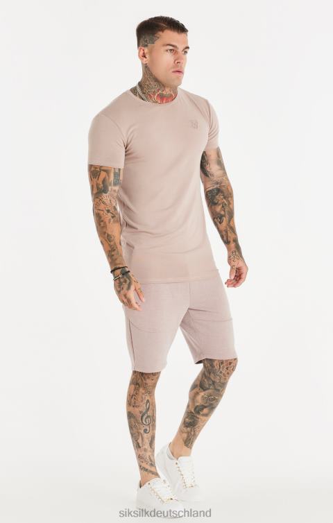 SikSilk Rosa gewaschene, strukturierte Shorts Männer 680DH572 Bekleidung