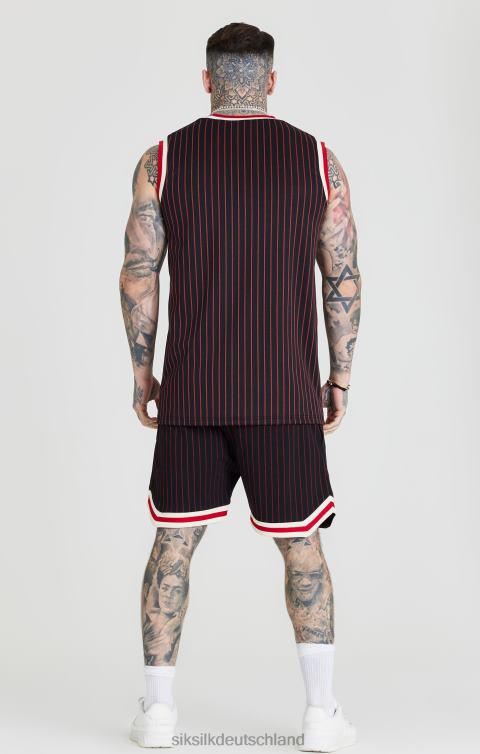 SikSilk Schwarze, klassische Retro-Basketballshorts Männer 680DH609 Bekleidung