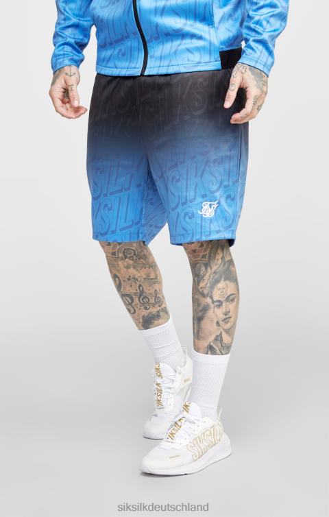 SikSilk schwarze Logo-Fade-Shorts Männer 680DH608 Bekleidung