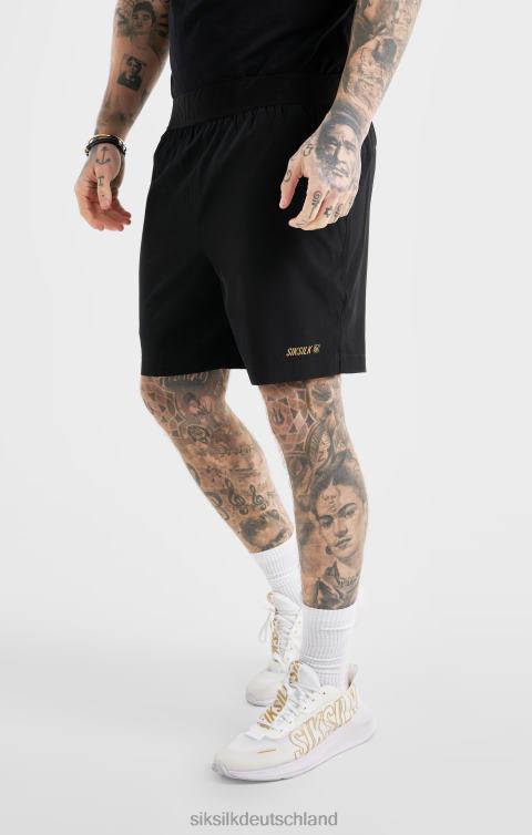 SikSilk schwarze Sportshorts Männer 680DH590 Bekleidung