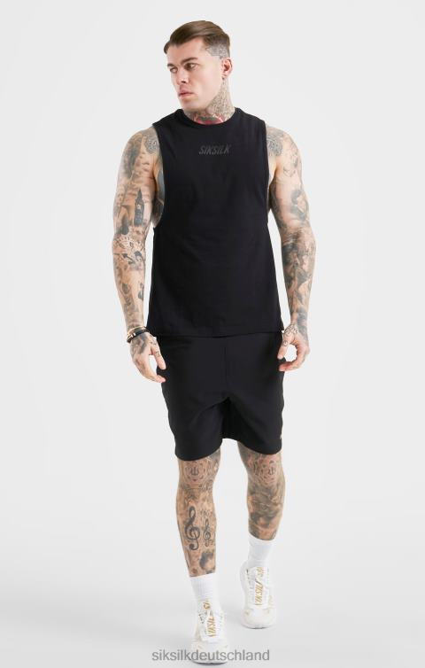 SikSilk schwarze Sportshorts Männer 680DH590 Bekleidung
