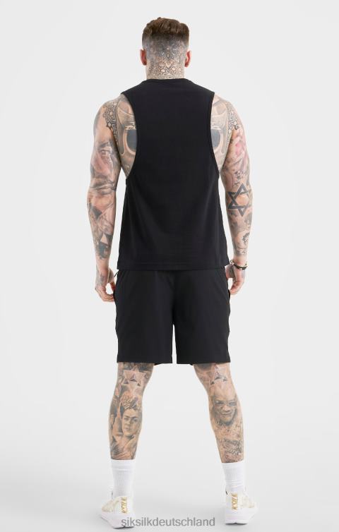 SikSilk schwarze Sportshorts Männer 680DH590 Bekleidung