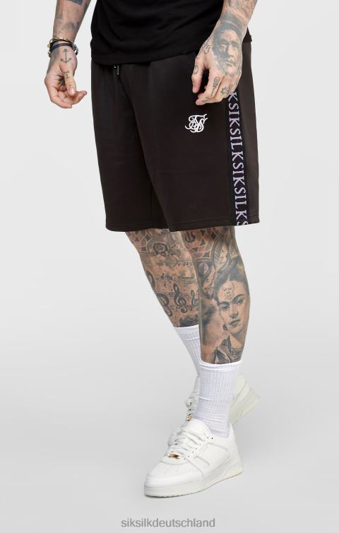 SikSilk schwarze, getapte Short Männer 680DH611 Bekleidung