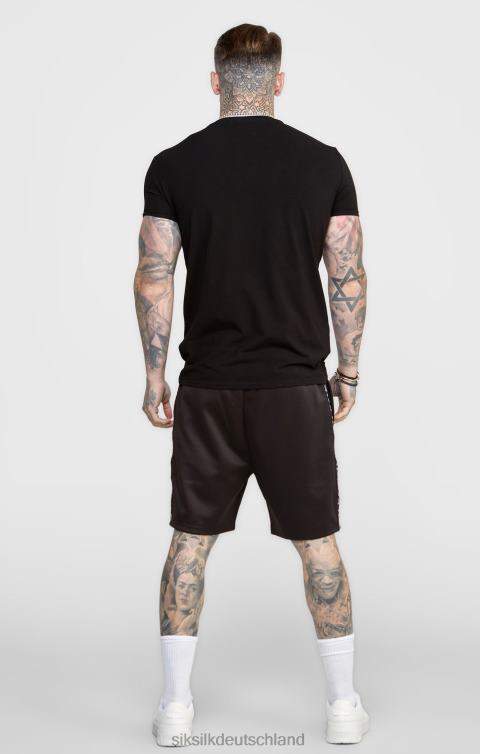 SikSilk schwarze, getapte Short Männer 680DH611 Bekleidung