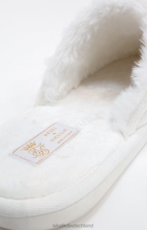 SikSilk x Weiße Messi-Hausschuhe Männer 680DH8 Schuhwerk