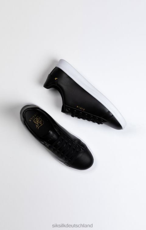 SikSilk Schwarzer Low-Top-Freizeitsneaker Männer 680DH17 Schuhwerk