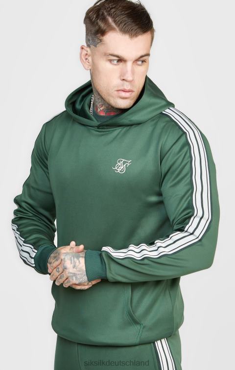 SikSilk Grüner, eleganter Kapuzenpullover zum Überziehen Männer 680DH434 Bekleidung