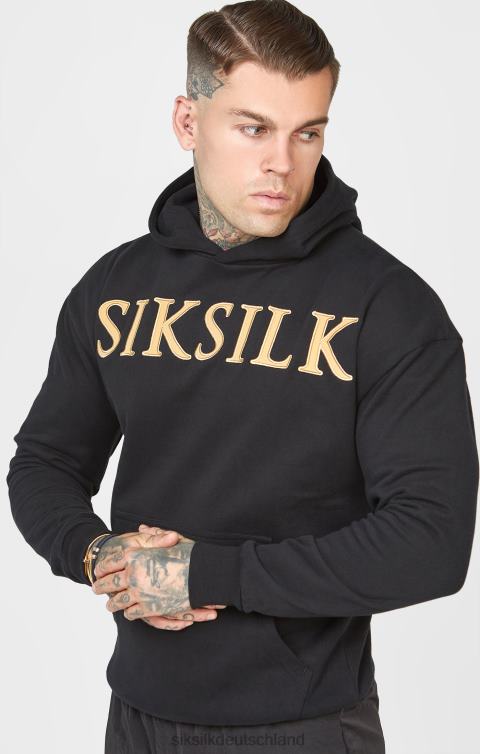 SikSilk Kapuzenpullover mit goldener Applikation Männer 680DH436 Bekleidung