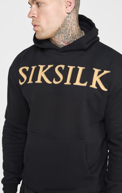 SikSilk Kapuzenpullover mit goldener Applikation Männer 680DH436 Bekleidung