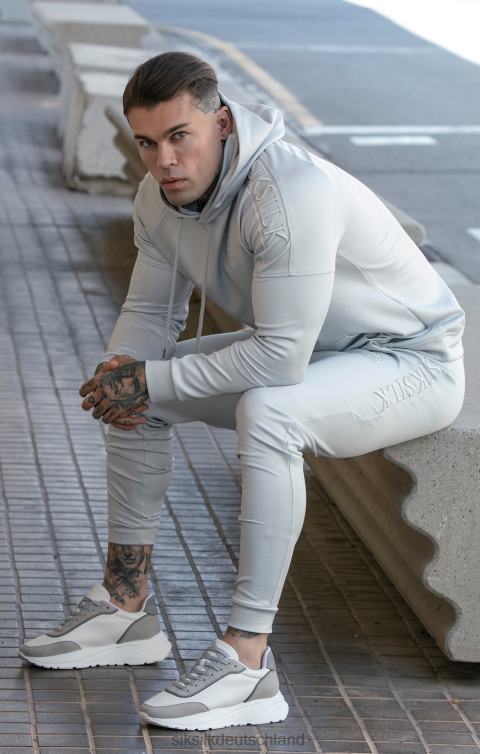 SikSilk Kapuzenpullover mit grauem Panel Männer 680DH411 Bekleidung