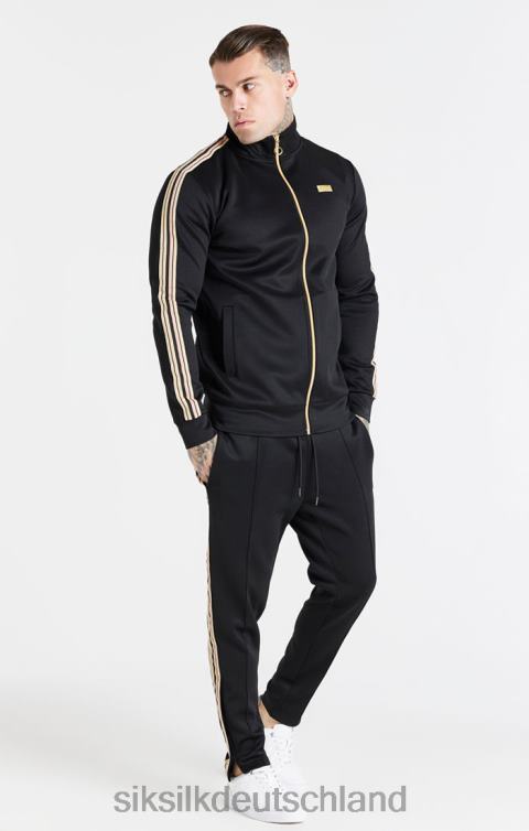 SikSilk schwarzer Trichter mit Reißverschluss Männer 680DH446 Bekleidung