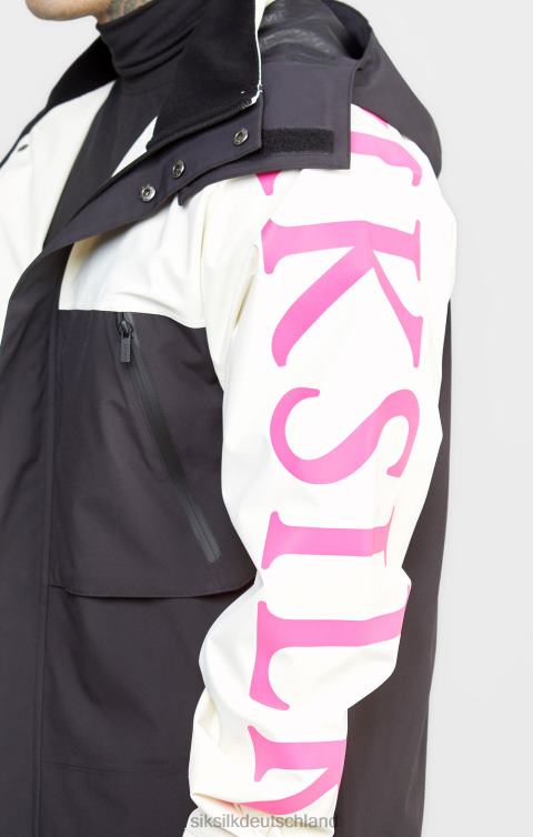 SikSilk Ecrufarbene technische Jacke Männer 680DH482 Bekleidung