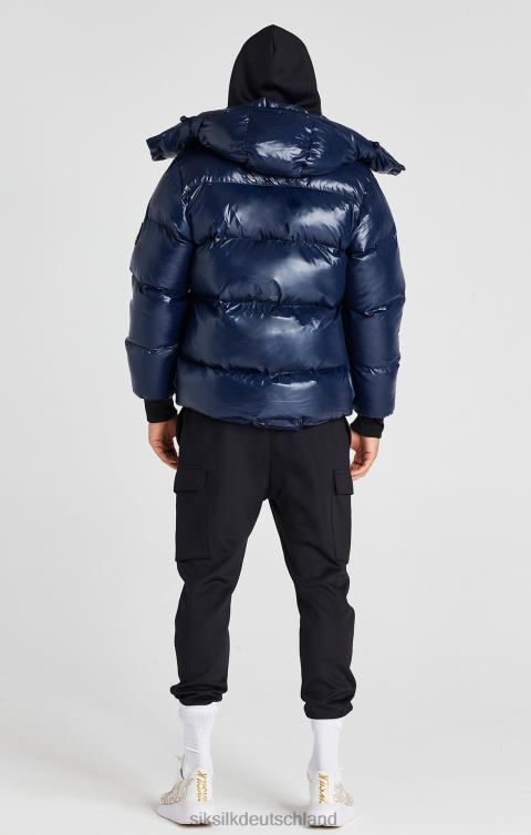 SikSilk Marineblaue Pufferjacke Männer 680DH478 Bekleidung