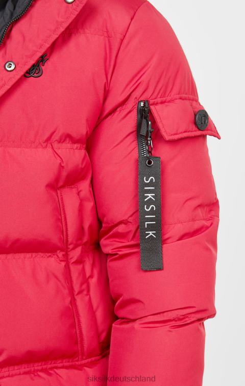 SikSilk Roter arktischer Parka Männer 680DH470 Bekleidung