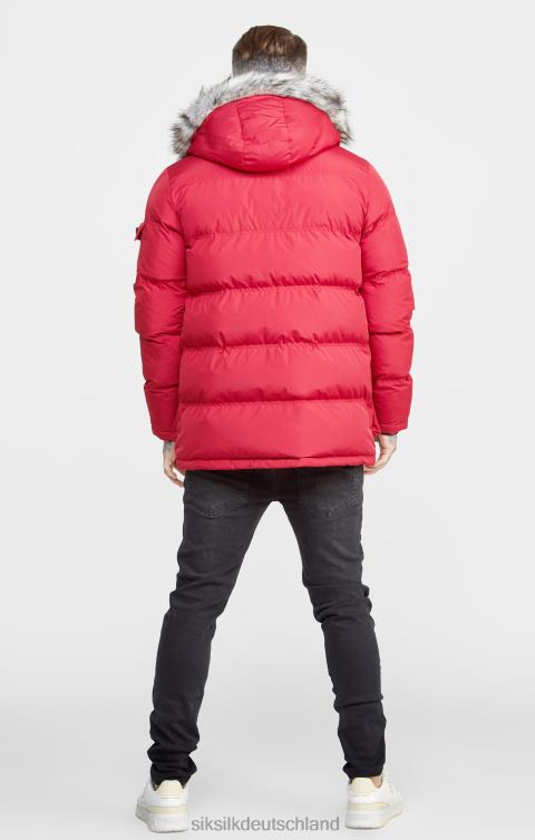SikSilk Roter arktischer Parka Männer 680DH470 Bekleidung