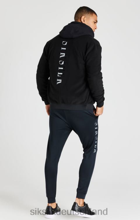 SikSilk Schwarze reflektierende Bomberjacke Männer 680DH475 Bekleidung