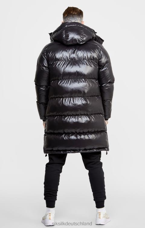SikSilk Schwarzer Managermantel Männer 680DH497 Bekleidung