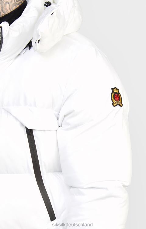 SikSilk Weißer Managermantel Männer 680DH488 Bekleidung