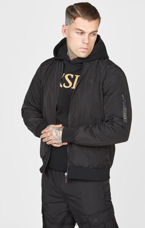 SikSilk schwarzer Wendebomber Männer 680DH502 Bekleidung