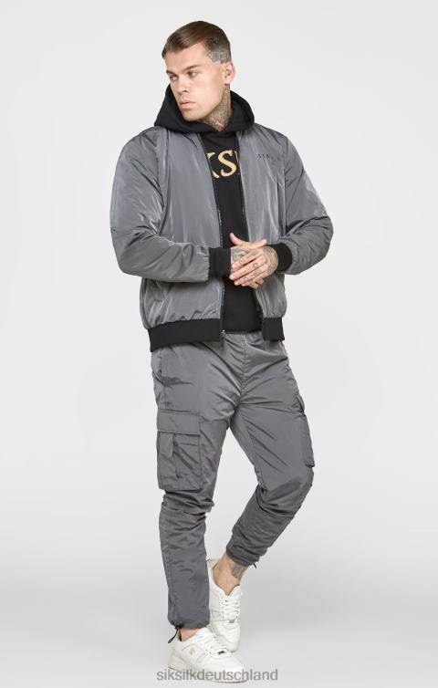 SikSilk schwarzer Wendebomber Männer 680DH502 Bekleidung