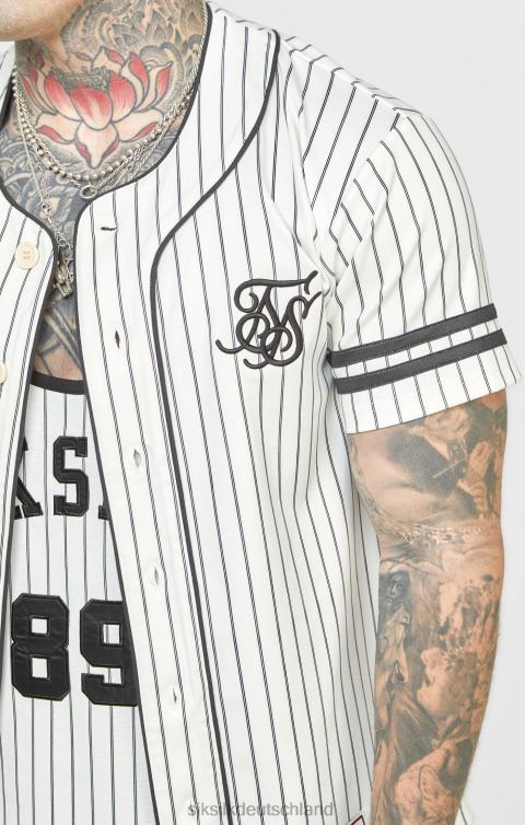SikSilk Beiges Baseballtrikot Männer 680DH391 Bekleidung
