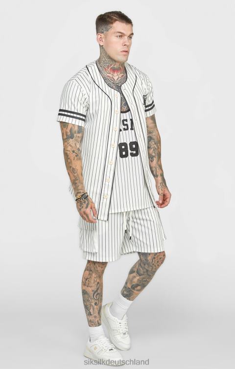 SikSilk Beiges Baseballtrikot Männer 680DH391 Bekleidung