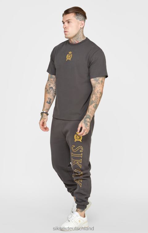 SikSilk schwarzes Folien-T-Shirt Männer 680DH375 Bekleidung