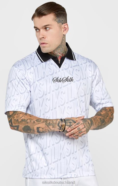 SikSilk weißes Fußballtrikot Männer 680DH380 Bekleidung