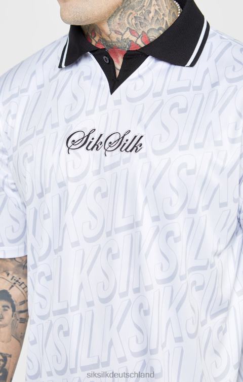 SikSilk weißes Fußballtrikot Männer 680DH380 Bekleidung