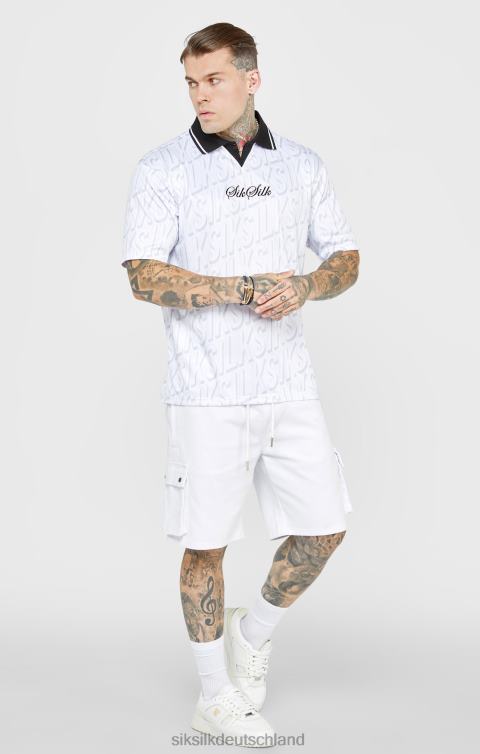 SikSilk weißes Fußballtrikot Männer 680DH380 Bekleidung